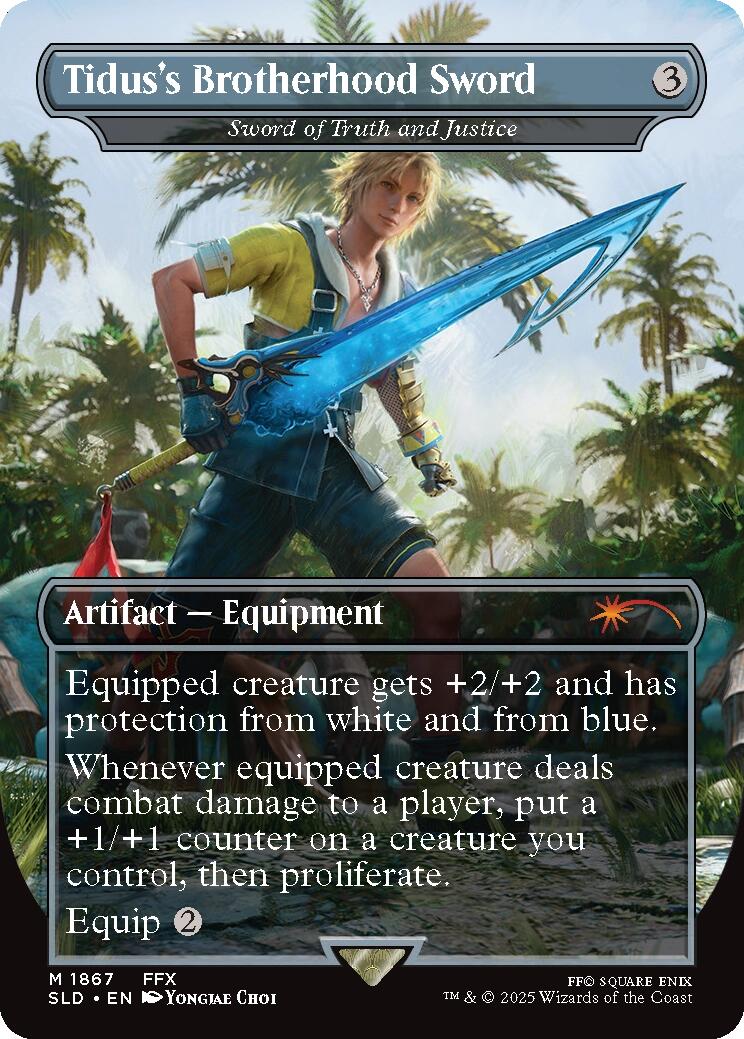 Tidus's Brotherhood Sword - Sword of Truth and Justice [Secret Lair Drop Series] | Black Swamp Games