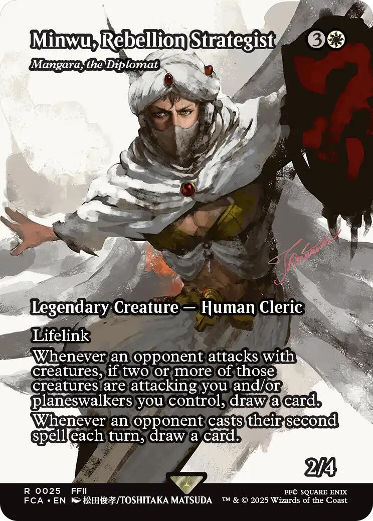 Minwu, Rebellion Strategist - Mangara, the Diplomat (Showcase) [FINAL FANTASY : Through the Ages] | Black Swamp Games