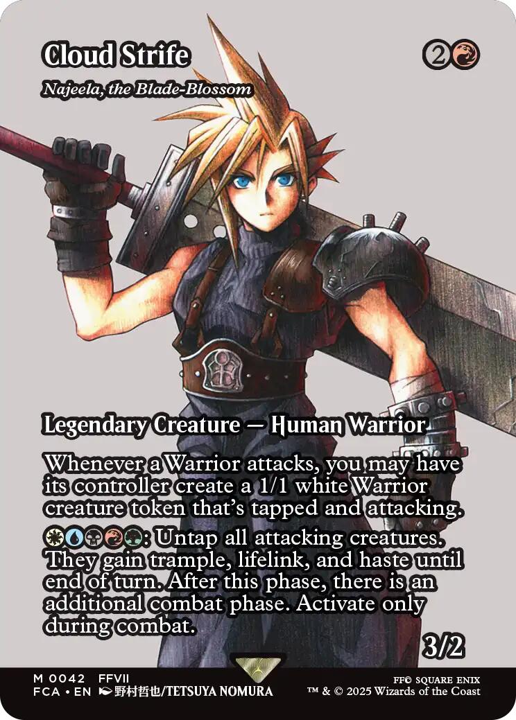 Cloud Strife - Najeela, the Blade-Blossom (Showcase) [FINAL FANTASY : Through the Ages] | Black Swamp Games