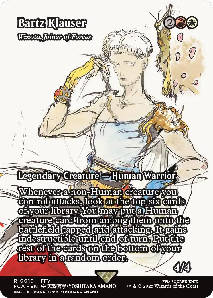 Bartz Klauser - Winota, Joiner of Forces (Showcase) [FINAL FANTASY : Through the Ages] | Black Swamp Games