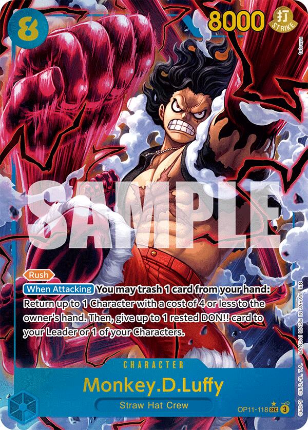 Monkey.D.Luffy (118) (Alternate Art) [A Fist of Divine Speed] | Black Swamp Games
