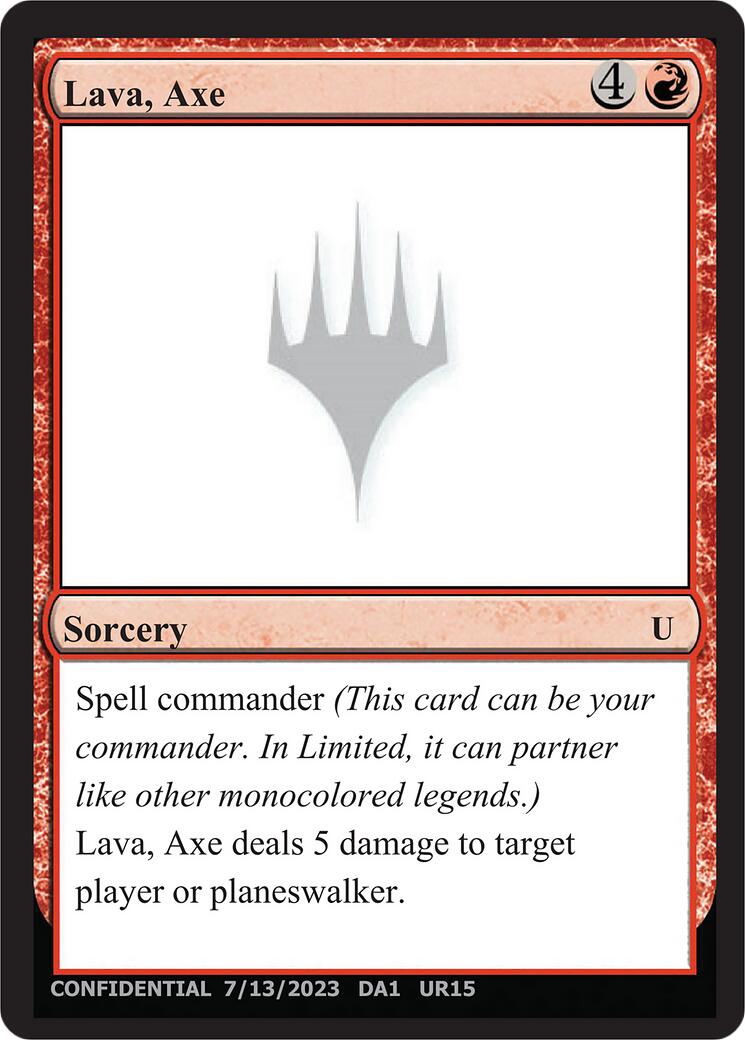 Lava, Axe [Mystery Booster] | Black Swamp Games