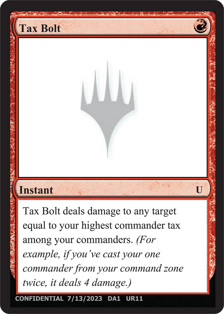 Tax Bolt [Mystery Booster] | Black Swamp Games