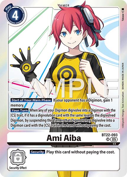 Ami Aiba [BT22-093] [Cyber Eden] | Black Swamp Games