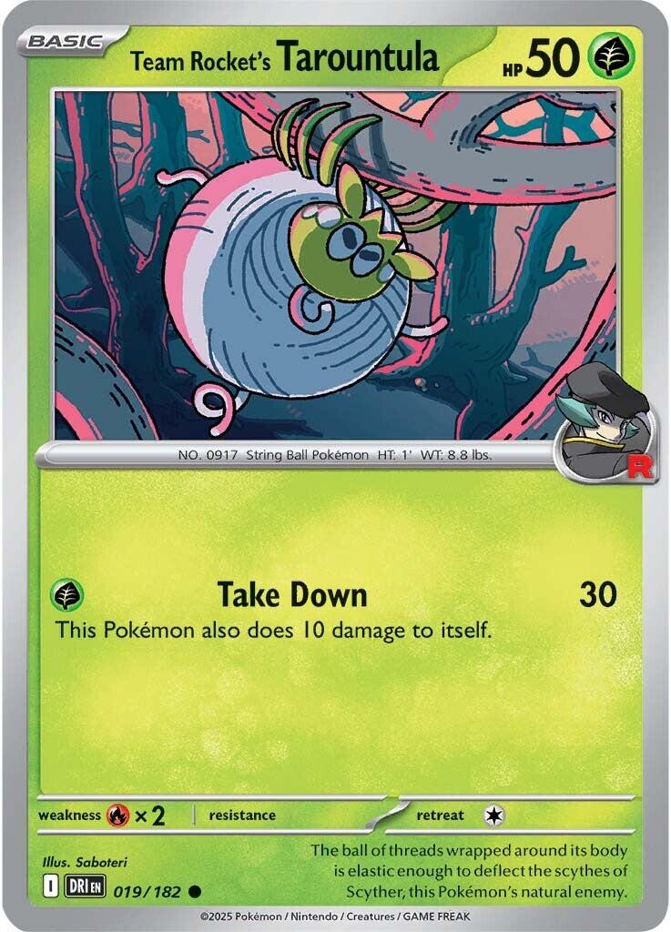 Team Rocket's Tarountula (019/182) [Scarlet & Violet: Destined Rivals] | Black Swamp Games