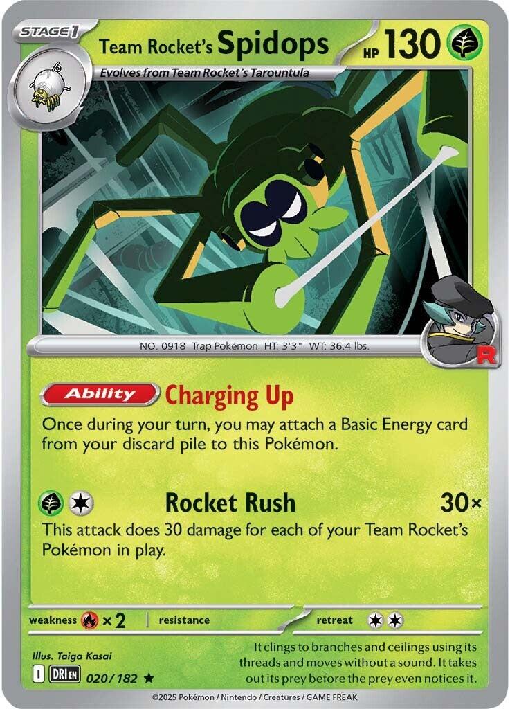 Team Rocket's Spidops (020/182) [Scarlet & Violet: Destined Rivals] | Black Swamp Games