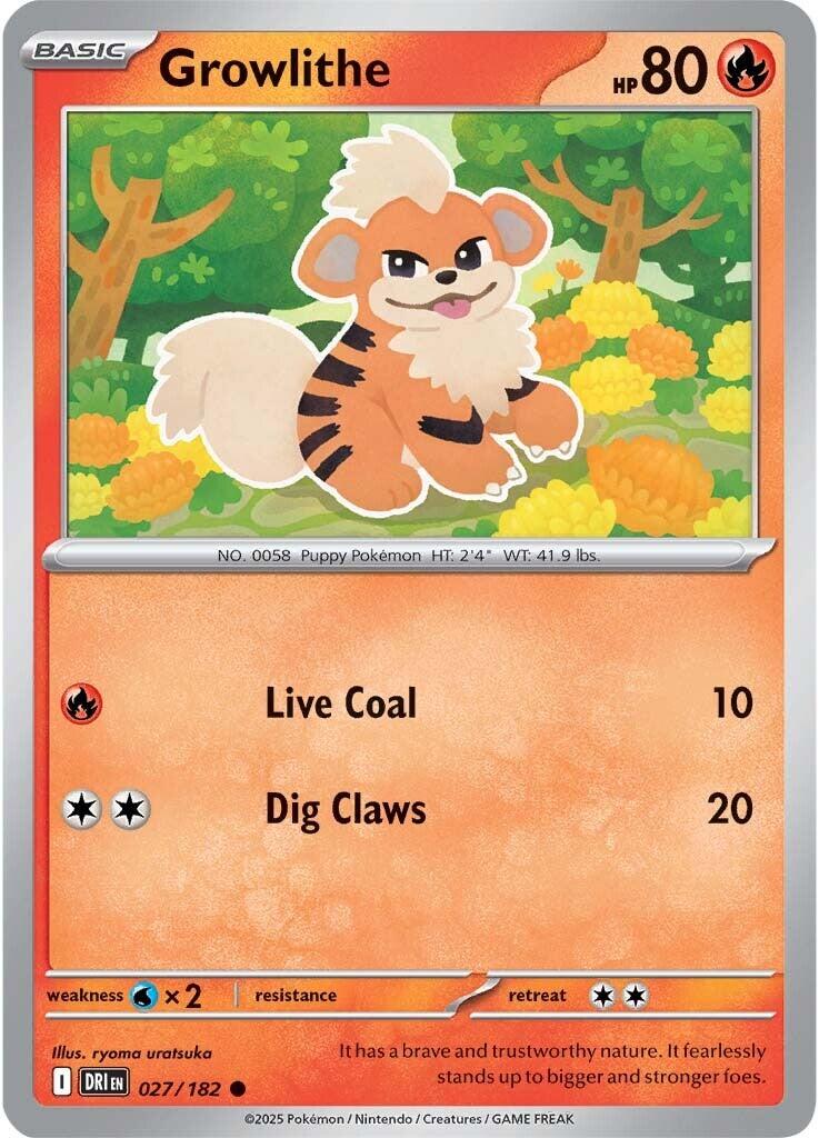 Growlithe (027/182) [Scarlet & Violet: Destined Rivals] | Black Swamp Games
