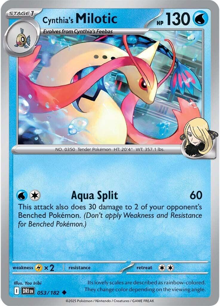 Cynthia's Milotic (053/182) [Scarlet & Violet: Destined Rivals] | Black Swamp Games