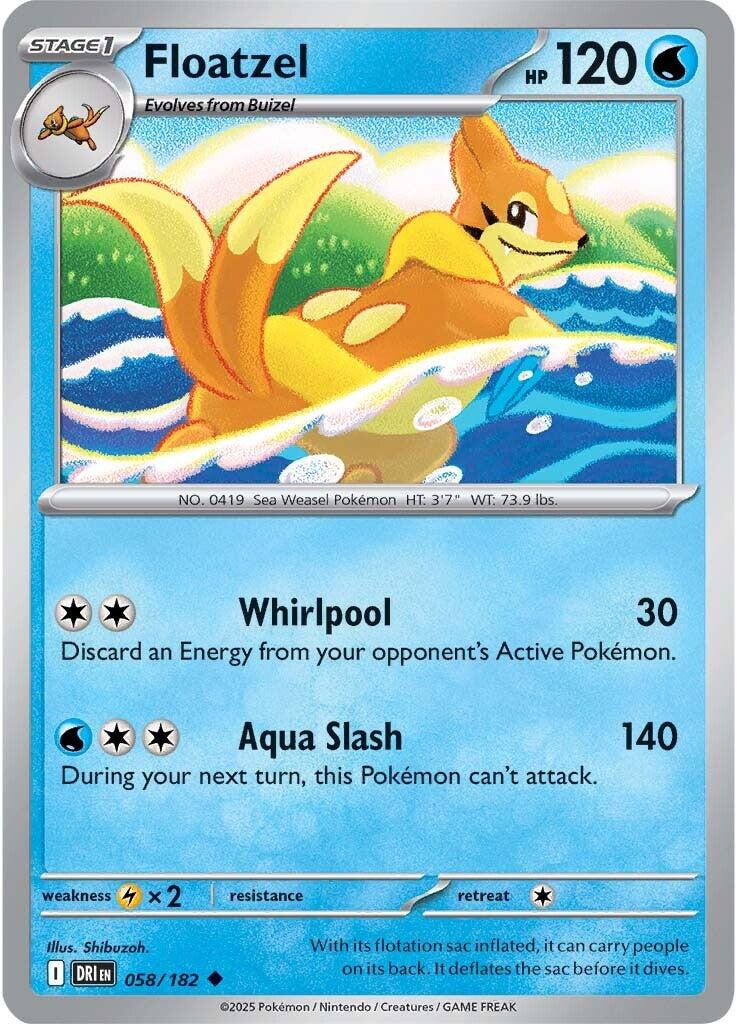 Floatzel (058/182) [Scarlet & Violet: Destined Rivals] | Black Swamp Games