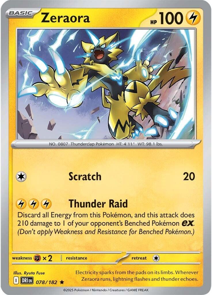 Zeraora (078/182) [Scarlet & Violet: Destined Rivals] | Black Swamp Games