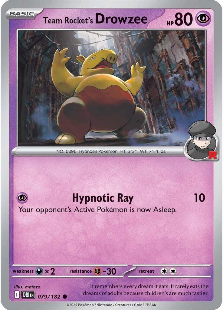Team Rocket's Drowzee (079/182) [Scarlet & Violet: Destined Rivals] | Black Swamp Games