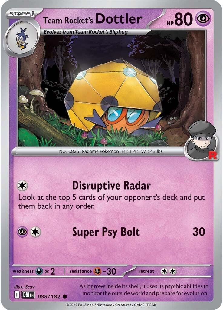 Team Rocket's Dottler (088/182) [Scarlet & Violet: Destined Rivals] | Black Swamp Games