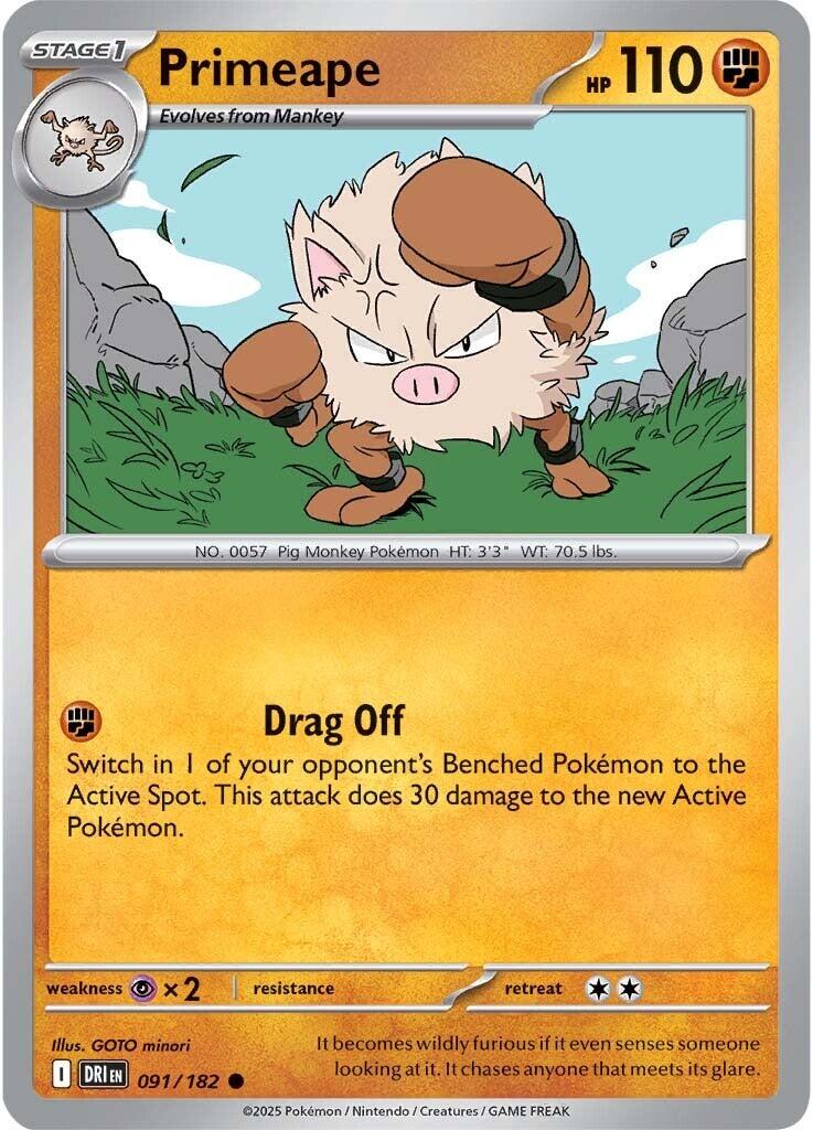 Primeape (091/182) [Scarlet & Violet: Destined Rivals] | Black Swamp Games