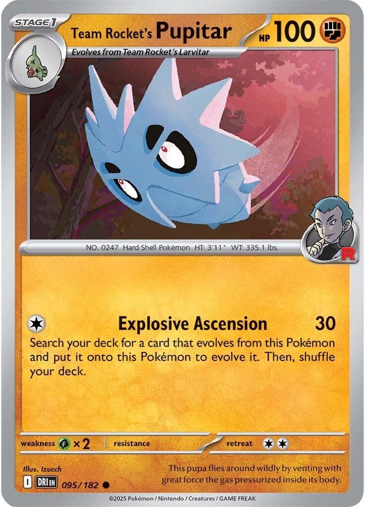 Team Rocket's Pupitar (095/182) [Scarlet & Violet: Destined Rivals] | Black Swamp Games