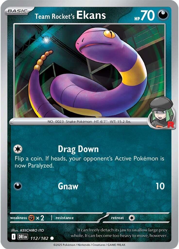 Team Rocket's Ekans (112/182) [Scarlet & Violet: Destined Rivals] | Black Swamp Games