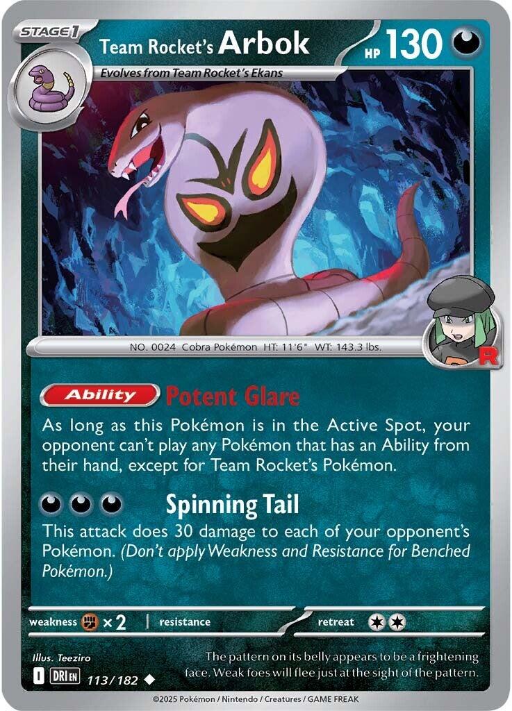 Team Rocket's Arbok (113/182) [Scarlet & Violet: Destined Rivals] | Black Swamp Games