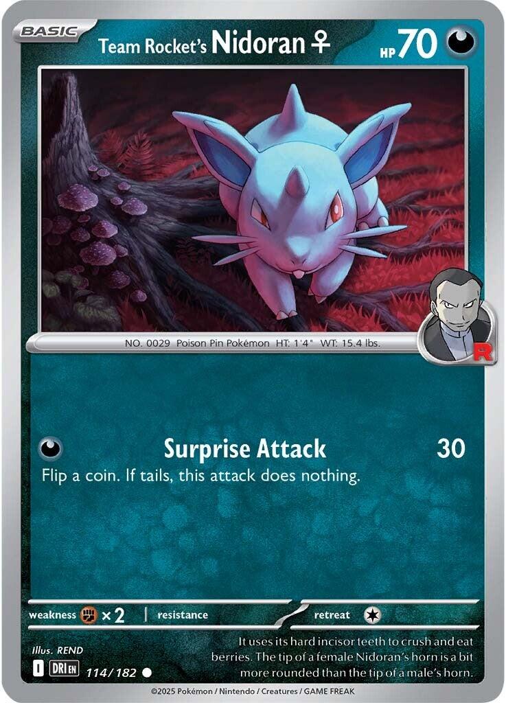 Team Rocket's Nidoran (114/182) [Scarlet & Violet: Destined Rivals] | Black Swamp Games