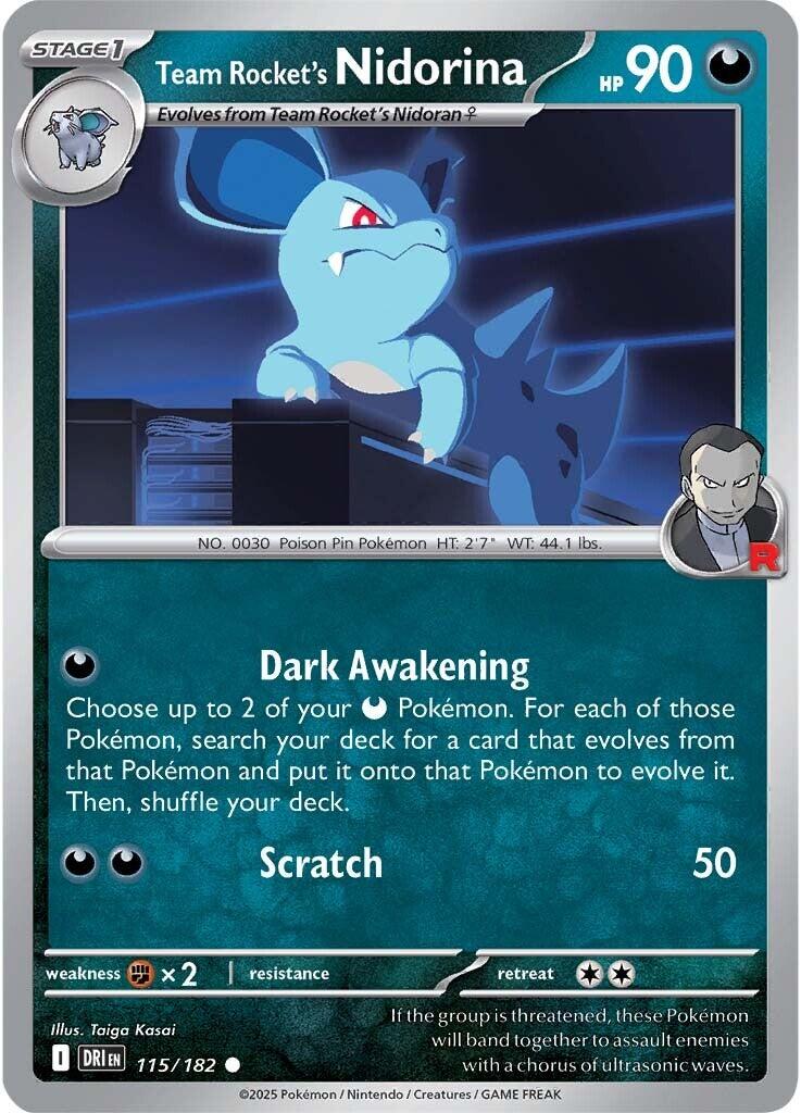 Team Rocket's Nidorina (115/182) [Scarlet & Violet: Destined Rivals] | Black Swamp Games