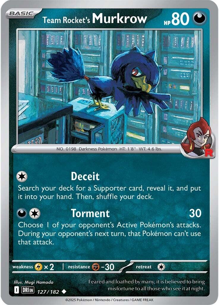 Team Rocket's Murkrow (127/182) [Scarlet & Violet: Destined Rivals] | Black Swamp Games
