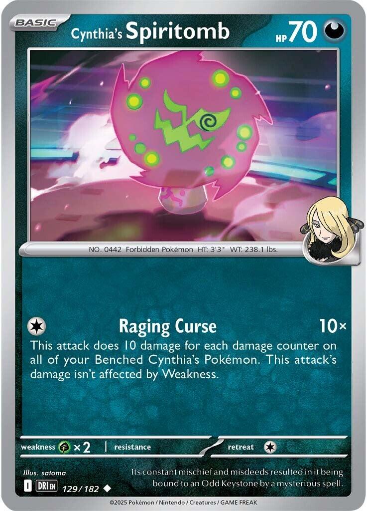 Cynthia's Spiritomb (129/182) [Scarlet & Violet: Destined Rivals] | Black Swamp Games