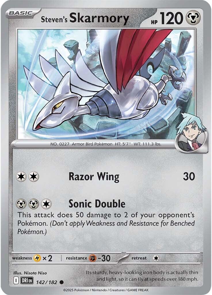 Steven's Skarmory (142/182) [Scarlet & Violet: Destined Rivals] | Black Swamp Games