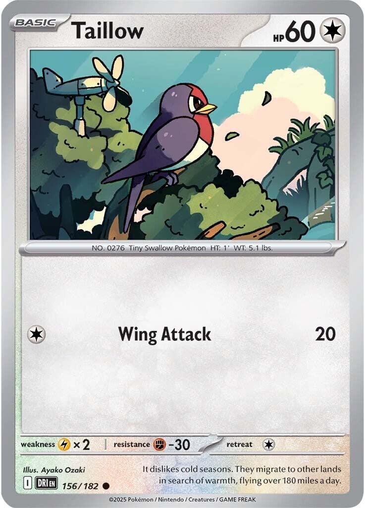 Taillow (156/182) [Scarlet & Violet: Destined Rivals] | Black Swamp Games