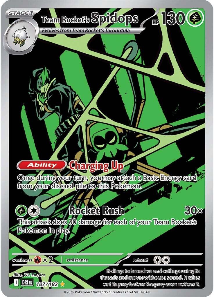 Team Rocket's Spidops (187/182) [Scarlet & Violet: Destined Rivals] | Black Swamp Games
