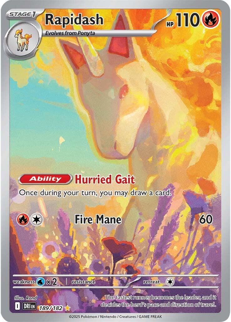 Rapidash (189/182) [Scarlet & Violet: Destined Rivals] | Black Swamp Games