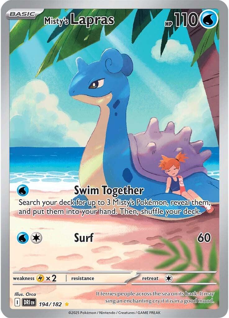 Misty's Lapras (194/182) [Scarlet & Violet: Destined Rivals] | Black Swamp Games