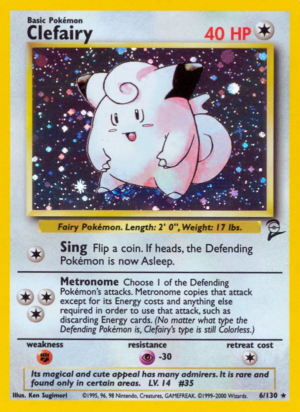 Clefairy (6/130) [Base Set 2] | Black Swamp Games