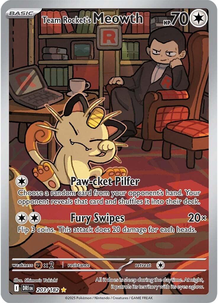 Team Rocket's Meowth (203/182) [Scarlet & Violet: Destined Rivals] | Black Swamp Games