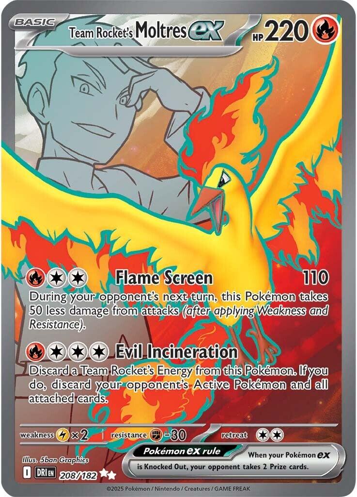 Team Rocket's Moltres ex (208/182) [Scarlet & Violet: Destined Rivals] | Black Swamp Games
