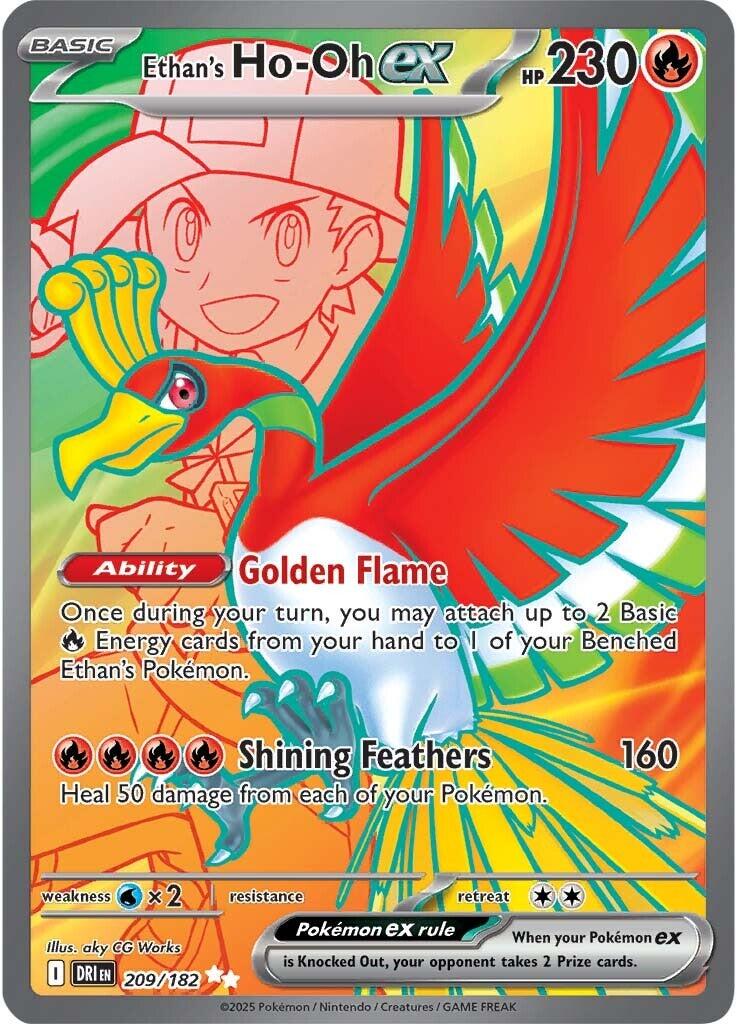 Ethan's Ho-Oh ex (209/182) [Scarlet & Violet: Destined Rivals] | Black Swamp Games