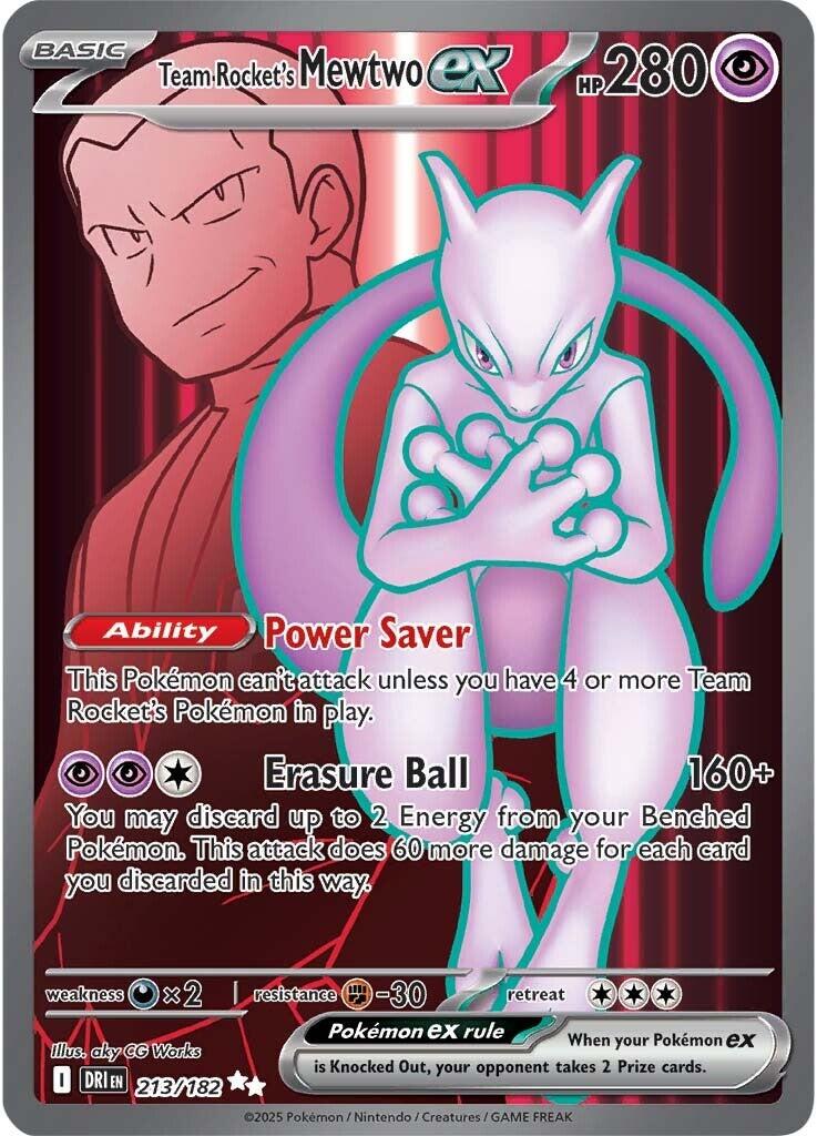 Team Rocket's Mewtwo ex (213/182) [Scarlet & Violet: Destined Rivals] | Black Swamp Games