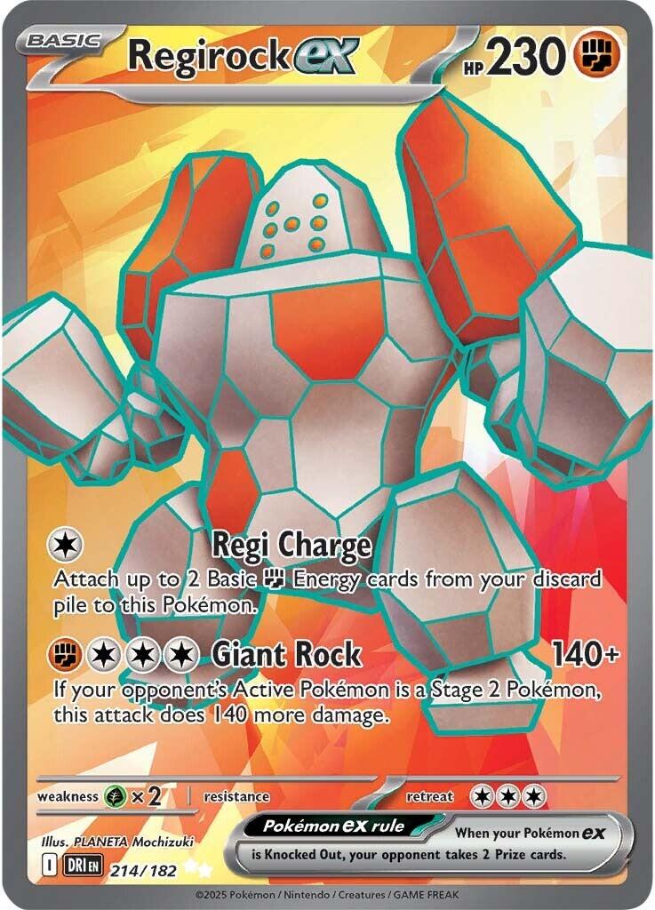 Regirock ex (214/182) [Scarlet & Violet: Destined Rivals] | Black Swamp Games