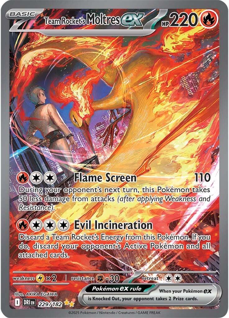 Team Rocket's Moltres ex (229/182) [Scarlet & Violet: Destined Rivals] | Black Swamp Games