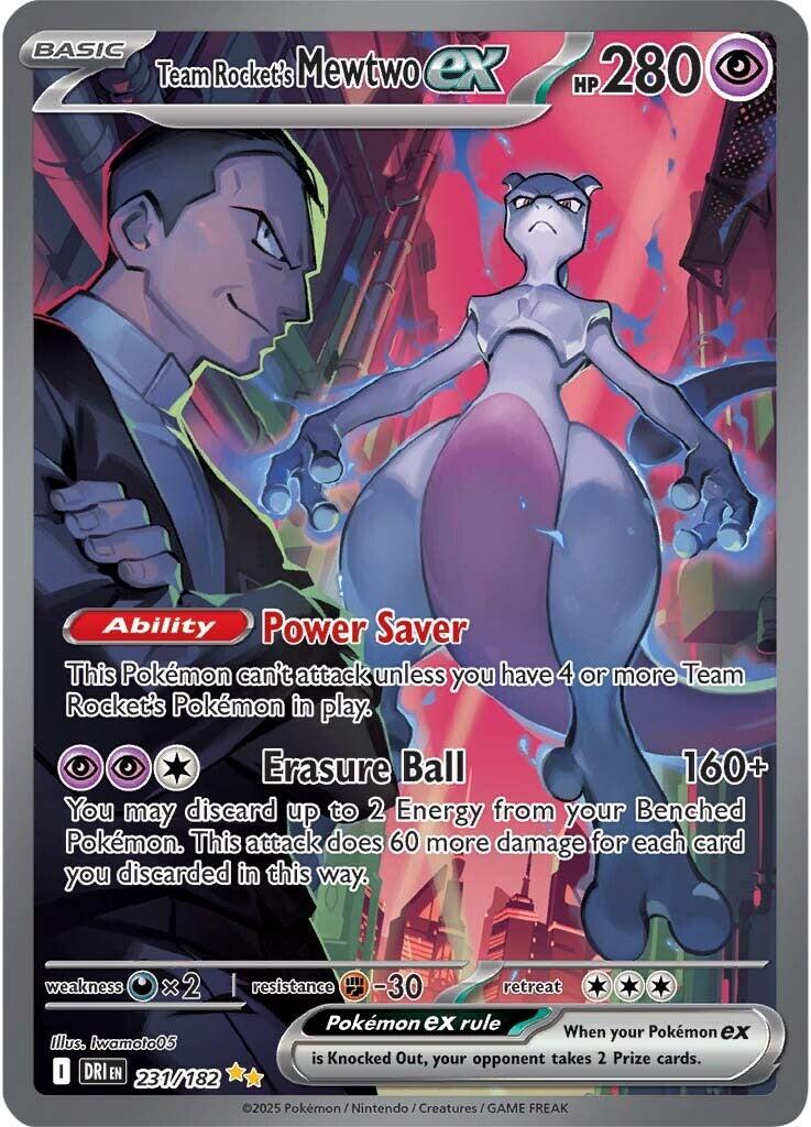 Team Rocket's Mewtwo ex (231/182) [Scarlet & Violet: Destined Rivals] | Black Swamp Games