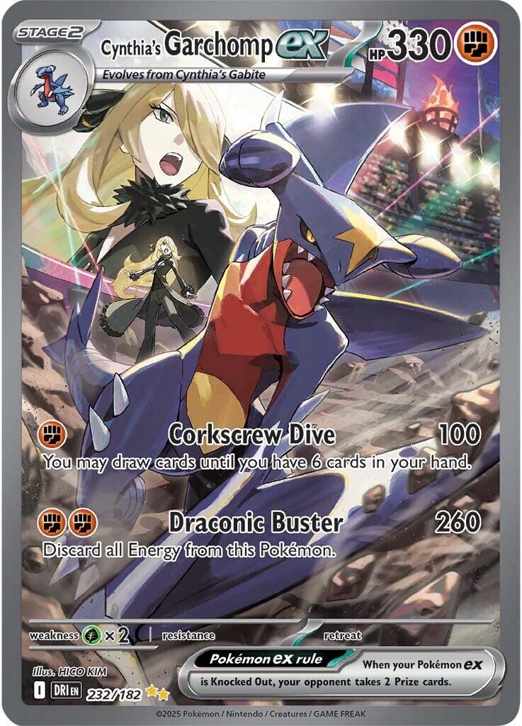 Cynthia's Garchomp ex (232/182) [Scarlet & Violet: Destined Rivals] | Black Swamp Games