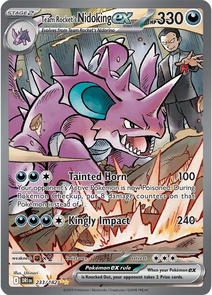 Team Rocket's Nidoking ex (233/182) [Scarlet & Violet: Destined Rivals] | Black Swamp Games