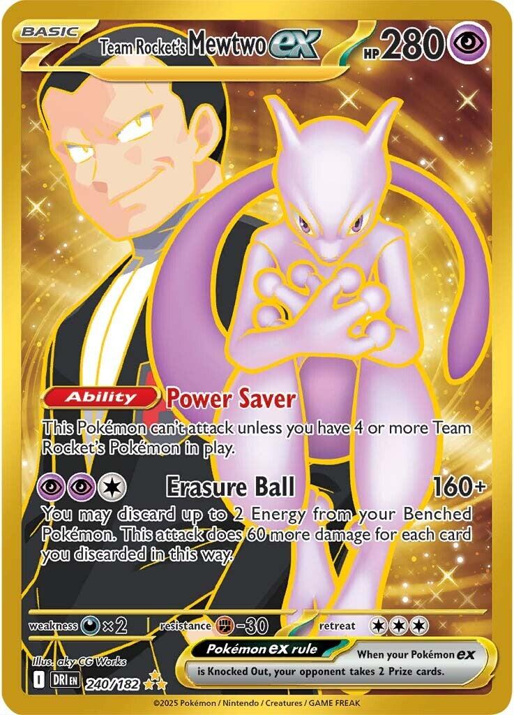 Team Rocket's Mewtwo ex (240/182) [Scarlet & Violet: Destined Rivals] | Black Swamp Games