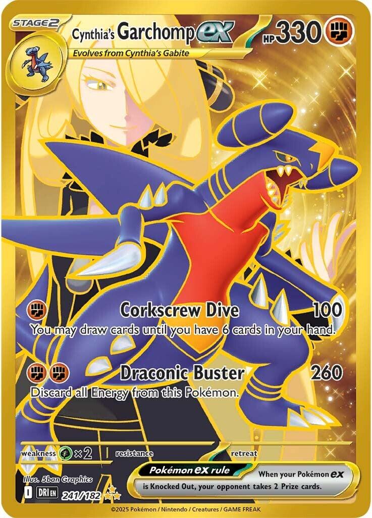 Cynthia's Garchomp ex (241/182) [Scarlet & Violet: Destined Rivals] | Black Swamp Games