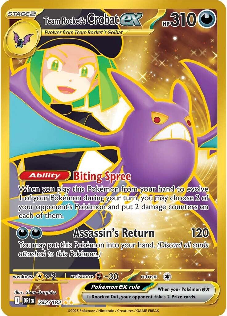 Team Rocket's Crobat ex (242/182) [Scarlet & Violet: Destined Rivals] | Black Swamp Games