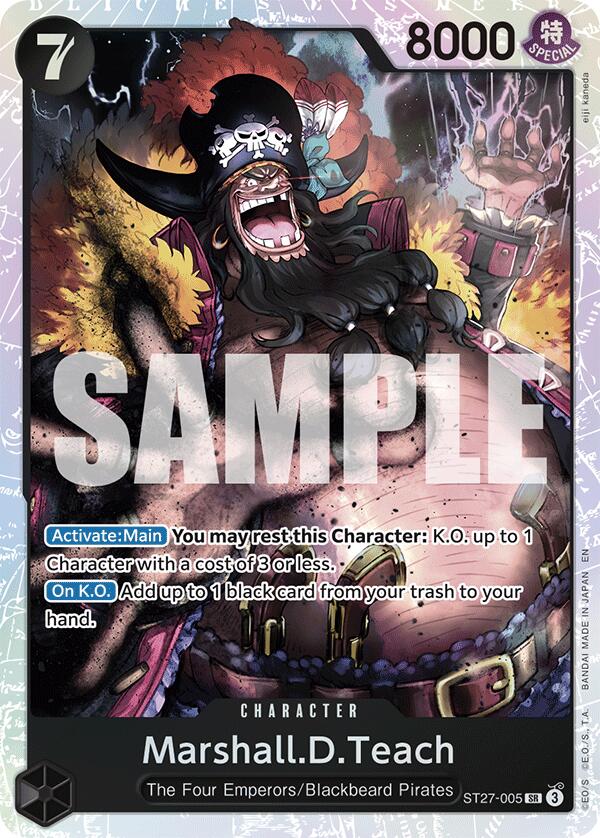Marshall.D.Teach (ST27-005) [Starter Deck: Black Marshall.D.Teach] | Black Swamp Games