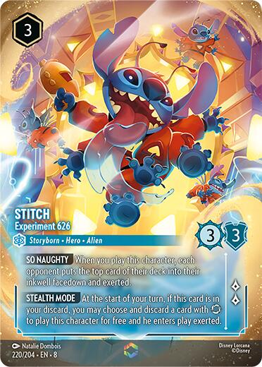 Stitch - Experiment 626 (Enchanted) (220/204) [Reign of Jafar] | Black Swamp Games