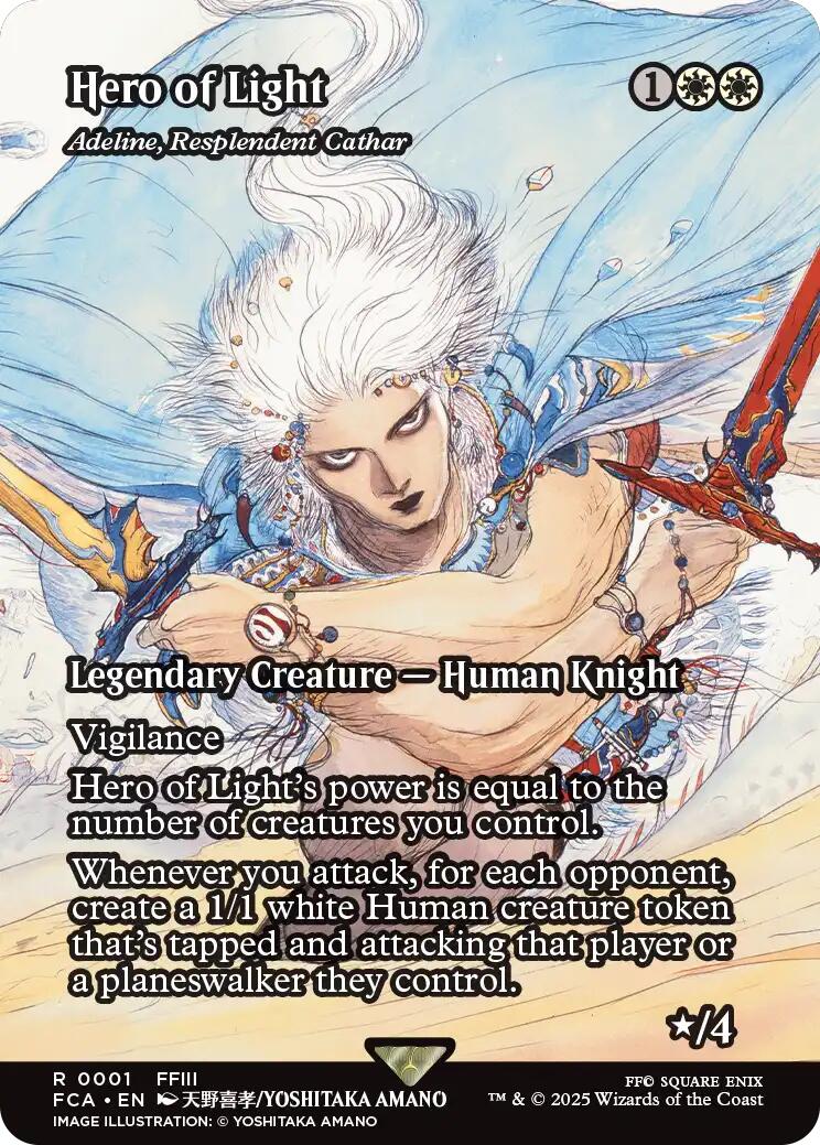 Hero of Light - Adeline, Resplendent Cathar (Showcase) [FINAL FANTASY : Through the Ages] | Black Swamp Games