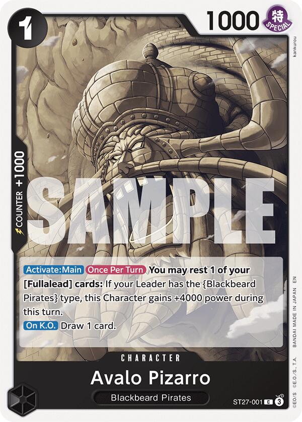 Avalo Pizarro [Starter Deck: Black Marshall.D.Teach] | Black Swamp Games