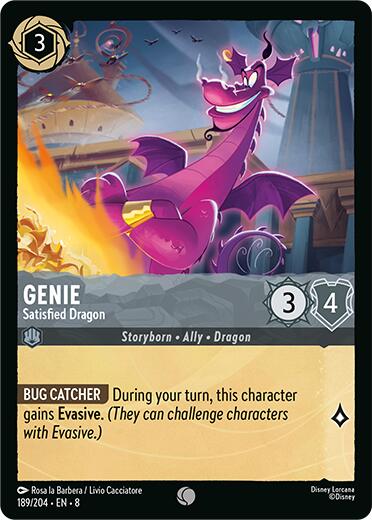 Genie - Satisfied Dragon (189/204) [Reign of Jafar] | Black Swamp Games