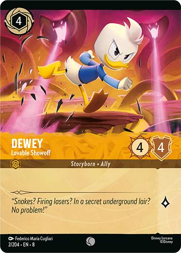 Dewey - Lovable Showoff (Cold Foil) (2/204) [Reign of Jafar] | Black Swamp Games