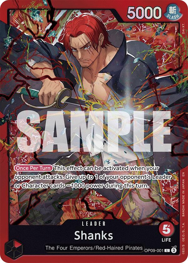 Shanks (OP09-001) [Starter Deck: Red Shanks] | Black Swamp Games