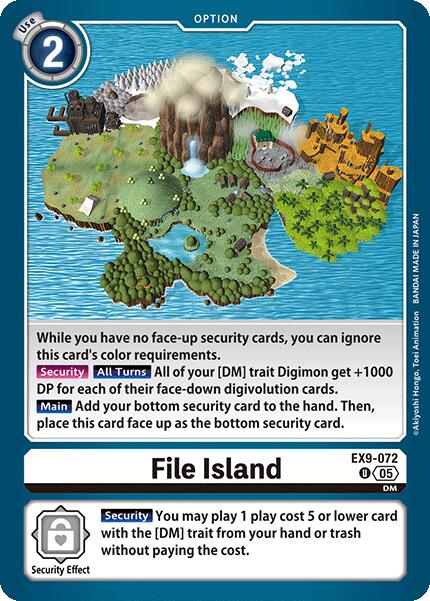 File Island [EX9-072] [Versus Monsters] | Black Swamp Games